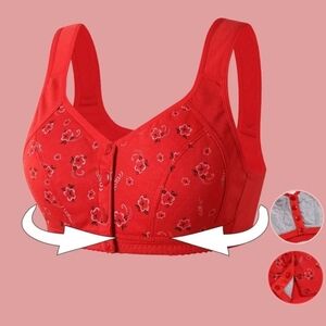 Plus Size Red Bra 5X